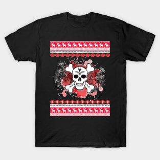 Ugly X-Mas Crossbones Skull T-Shirt